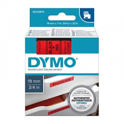 DYMO S0720870 Black on Red Label Tape