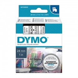 DYMO S0720920 Black on Clear Label Tape