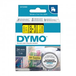 DYMO S0720980 Black on Yellow Label Tape