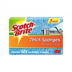 Scotch-Brite Thick Antibacterial Sponge - Pack of 24