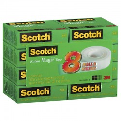 Scotch Tape 810-8PK-BXD 19mm - Pack of 8