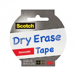 Scotch Dry Erase Tape 1905R-DE-WHT - Box of 6