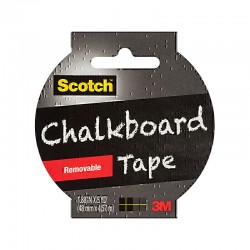 Scotch Chalkboard Tape 1905R-CB-BLK - Box of 6