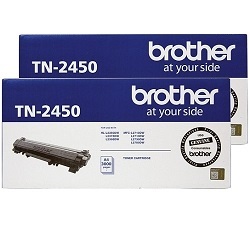 2 Pack Brother TN-2450 Genuine Bundle